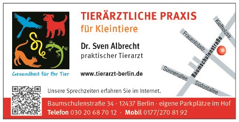 Kleintierarztpraxis Dr. Albrecht Visitenkarte Unsere neue Visitenkarte (2026)